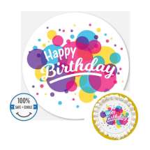 Custom Printed Cake Toppers - 7.5 inch circles (1 circle per sheet for 8 inch or larger round cakes)